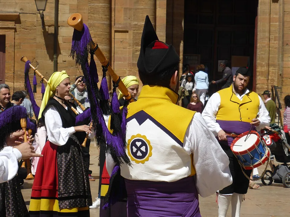 La gaita asturiana, sonido de las fiestas.