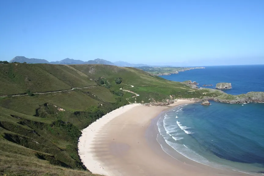 La playa de Torimbia.